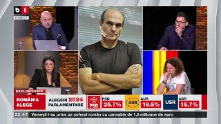 Cristian Tudor Popescu analizează rezultatele exit poll de la parlamentare B1TV1 dec 2024 [upl. by Obbard]