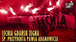 Lechia Gdańsk żegna śp prezydenta Pawła Adamowicza Sound Of Silence 17012019 r [upl. by Bevis]