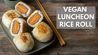 Vegan Luncheon Rice Roll made from OmniPork Luncheon [upl. by Konrad]