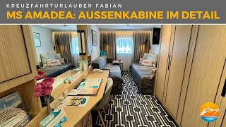 Außenkabine auf dem Traumschiff MS Amadea  Meine Kabine auf Deck 6 im Detail Phoenix Reisen [upl. by Schulz]