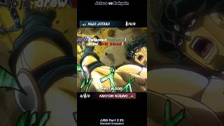 Jotaro vs Kakyoin commentary sportscasting kdascore [upl. by Wivinah]