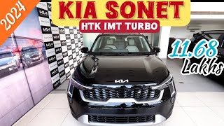 Kia sonet Htk Imt turbo review 2024  updated design  🔥🔥 [upl. by Gil106]