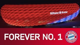 FC Bayern Forever No 1  Spectacular drone views of the Allianz Arena  Music Video [upl. by Ahsimrac728]