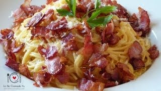 Cómo hacer Espaguetis a la Carbonara sin nata  LHCY [upl. by Odlabu]