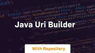 java uri builder [upl. by Ydoj]