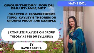 LEC 64 Abstract Algebra Group TheoryCAYLEYS THEOREM ON GROUPS PROOF AND EXAMPLE IN HINDI [upl. by Ramalahs]