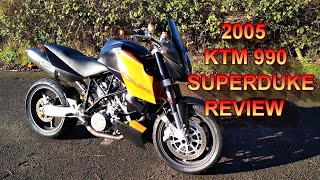 ★ 2005 KTM 990 SUPERDUKE REVIEW ★ [upl. by Collar]