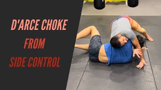 D’Arce Choke from Side Control [upl. by Anstice691]