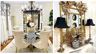 DECORATING THE FORMAL DINING ROOM DECORATE WITH ME holiday decorating [upl. by Krystin247]