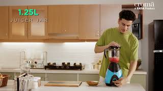 Croma 750W MixerGrinder  Feature video [upl. by Windham327]