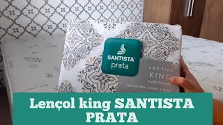 Lençol King SANTISTA PRATA 100 Algodão [upl. by Ly]