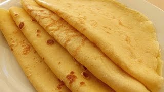 Basic French Crepes Recipe  Crepe Batter just in a minute [upl. by Darnell]