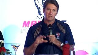 Glenn McGrath speaks on the NCA  MRF Pace Foundation partnership [upl. by Justinian]