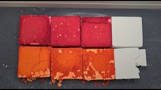 Dyed Gym Chalk ASMR  Flaky amp Crusty  Pebble and Powder Play [upl. by Rema900]