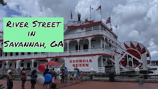 Touring River Street in Savannah GA [upl. by Eizdnil]