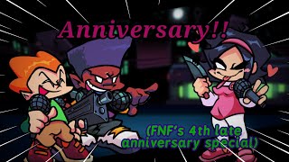 Anniversary  Smile Singing Friends but Nene Pico amp Darnell sing it FNFs late special [upl. by Haim]