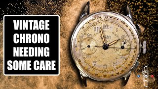 Vintage Chronograph Restoration With a Huge Charm Vulcain Valjoux 22 Chronograph [upl. by Fusuy]