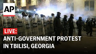 LIVE Antigovernment protest in Tbilisi Georgia [upl. by Hank]