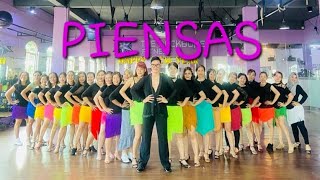 PIENSAS  LINE DANCE  IMPROVER  SALSA SHINE TEAM  THE BACKBONE FITNESS  2024 [upl. by Eisele704]