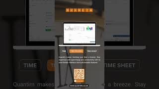 Boost your productivity with Quantim 🕒1 timesheet timetracking timemanagement quantim [upl. by Irehc]