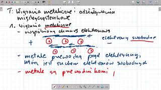 Wiązanie metaliczne i oddziaływania międzycząsteczkowe [upl. by Airad]