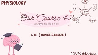 L13 physiology Basal ganglia CNS 42 [upl. by Yehs]