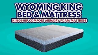 Wyoming King Bed amp Wyoming King MattressBest Soft Medium Firm Comfort [upl. by Kapor]