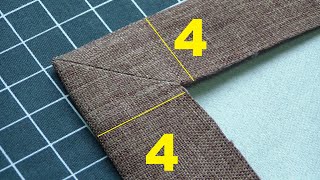 How to Sew a Corner Sewing Mitered Corners [upl. by Ludewig907]