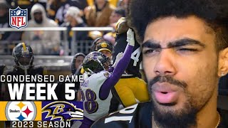 LAMAR AND THE CRACKHEADS… 🤣 RAVENS VS STEELERS REACTION [upl. by Smallman243]