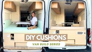 Easy DIY Cushions amp Cushion Covers for Van BenchesBed  Van Build Series Ep 28 [upl. by Kayla]