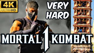 MK1 SMOKE VERY HARD KLASSIC TOWER GAMEPLAY SAREENA AS KAMEO 4K 60 FPS NO ROUNDS LOST MK12 [upl. by Rebmeced]