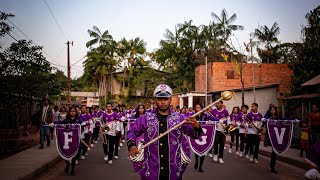 FANFARRA FEGV 2024 🦅💜 TEMA DIVERSIDADES CULTURAIS viralvideo video fanfarras escola music [upl. by Derrek]