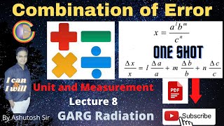 L8 Combination of Error Addition Subtraction Product Quotient and Raised Power with Numerical [upl. by Graff]