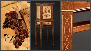 Marquetry liqueur cabinet [upl. by Gibby]