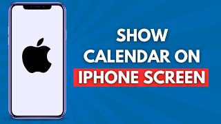 How to Show Calendar on iPhone Screen Quick and Easy [upl. by Euqnom]