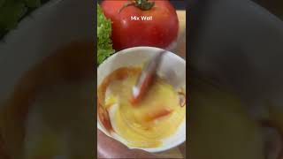 How to Make Spicy Mayo Garlic Sauce  Best Burger Sauce 🍔🧅🍟 shorts mayo garlic [upl. by Perla]