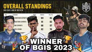 BGIS Points Table  Winners Of BGIS 2023  Overall Standings  India Series [upl. by Balfore126]