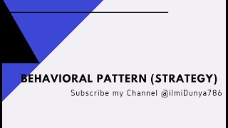 The Strategy Pattern Explained and Implemented in Java  Behavioral Design Patterns  Part1 [upl. by Aynotak]