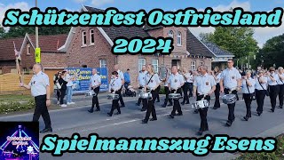 Schützenfest Ostfriesland 2024  Spielmannszug Esens Highlights [upl. by Corabel]