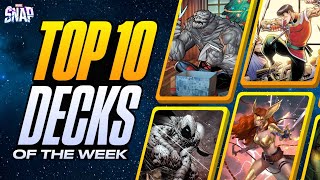 TOP 10 BEST DECKS IN MARVEL SNAP  Weekly Marvel Snap Meta Report 91 [upl. by Arek]