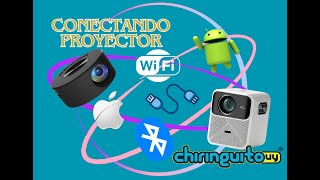 Cómo conectar un Proyector vía wifi cable USB con IOS y Android Vicsing Projector turtorial [upl. by Latrice148]