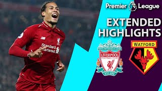 Liverpool v Watford  PREMIER LEAGUE EXTENDED HIGHLIGHTS  22719  NBC Sports [upl. by Anrym]