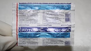 CROTONOL Tab Review  Disulfiram  शराब पीने की आदत छुड़ाने की दवा [upl. by Lemra]