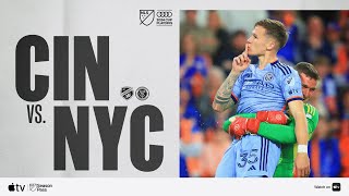 FC Cincinnati vs New York City FC  Audi 2024 MLS Cup Playoffs  Full Match Highlights [upl. by Ahsiekan361]