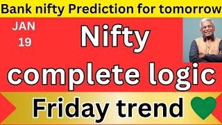 bank nifty prediction for tomorrow  stock market prediction for tomorrow [upl. by Esertap242]