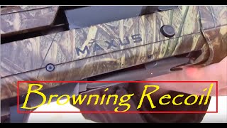 Browning maxus recoil [upl. by Idnyc]