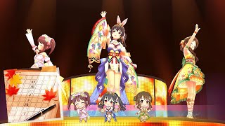 Deresute 4K MV  Akikaze ni Te o Futte Hajime Chieri Aiko [upl. by Odnalor]