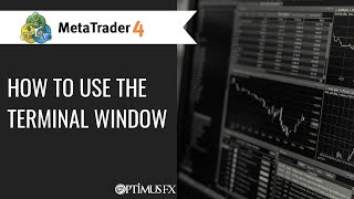 MetaTrader 4 MT4  How to use the Terminal window [upl. by Kalmick]