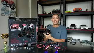 RC REVIEW Quadrone X HD Drone Unboxing and Test Flight by a Newbie [upl. by Nittirb630]