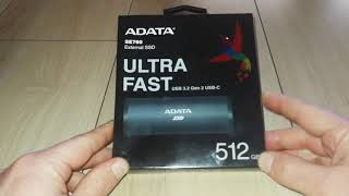 Adata SE760 External SSD Unboxing [upl. by Annawahs597]